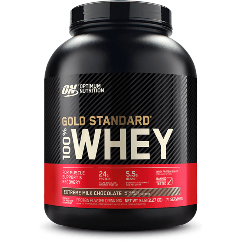 

Optimum Nutrition Gold Standard 100% Whey Protein, Extreme Milk Chocolate, 5 LB