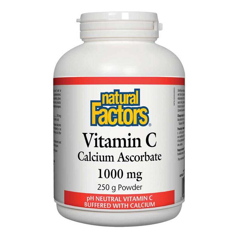 

Natural Factors Vitamin C Calcium Ascorbate Powder, 250 Gm, 1000 mg