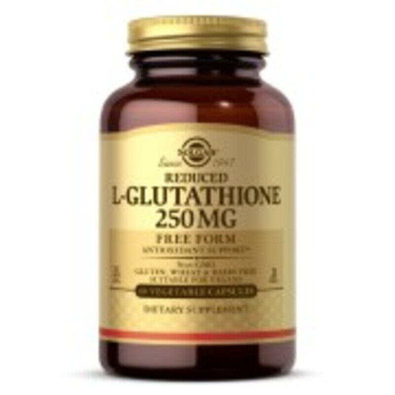 

Solgar Reduced L-glutathione, 250 mg, 60 Vegetable Capsules