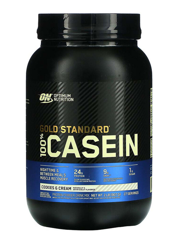 

Optimum Nutrition Gold Standard 100% Casein Powder, 907gm, Cookies & Cream