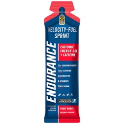 Applied Nutrition Endurance Velocity Fuel Sprint Isotonic Energy Gel Plus Caffeine, Fruit Burst, 1 Piece