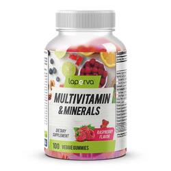 Laperva Multivitamin & Minerals Raspberry Flavour Dietary Supplement, 100 Veggie Gummies