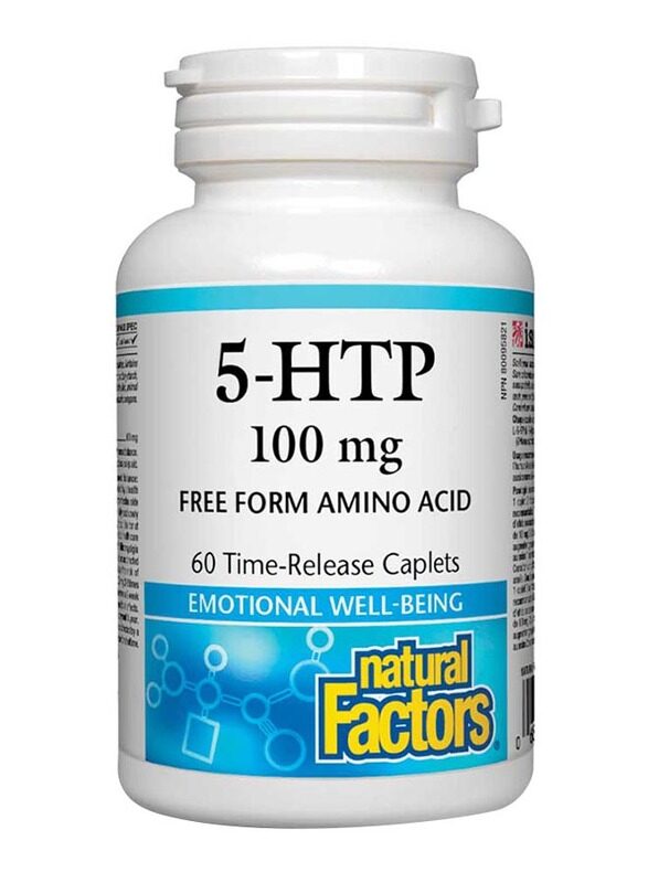 

Natural Factors 5-HTP, 100mg, 60 Capsules