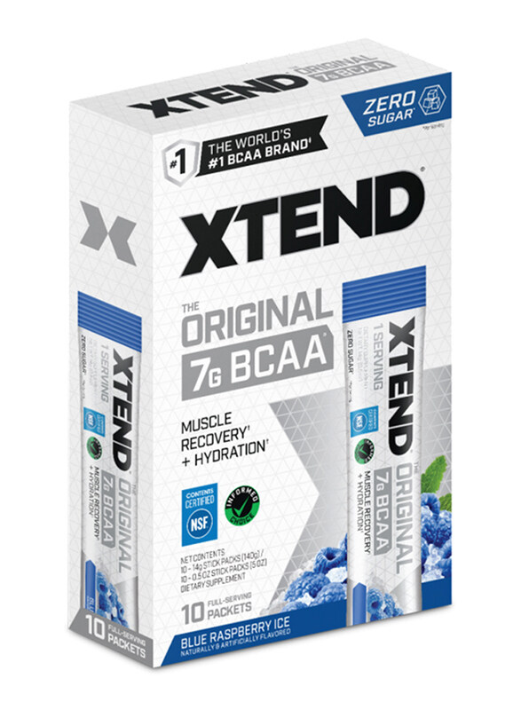 

Xtend Original BCAA, 10 Piece, Blue Raspberry Ice