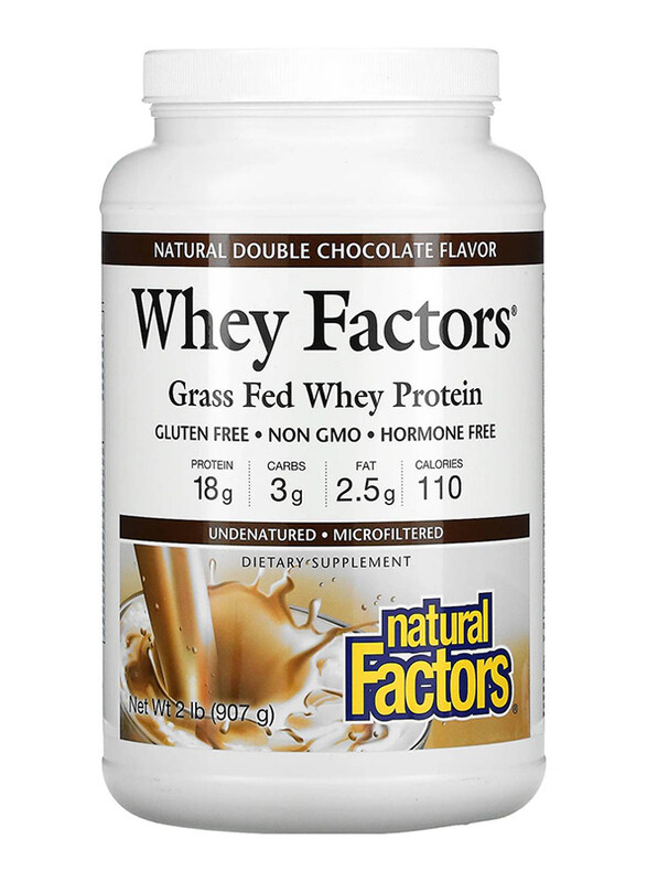 

Natural Factors Whey Factors Protein Powder, 1Kg, Milk Chocolate