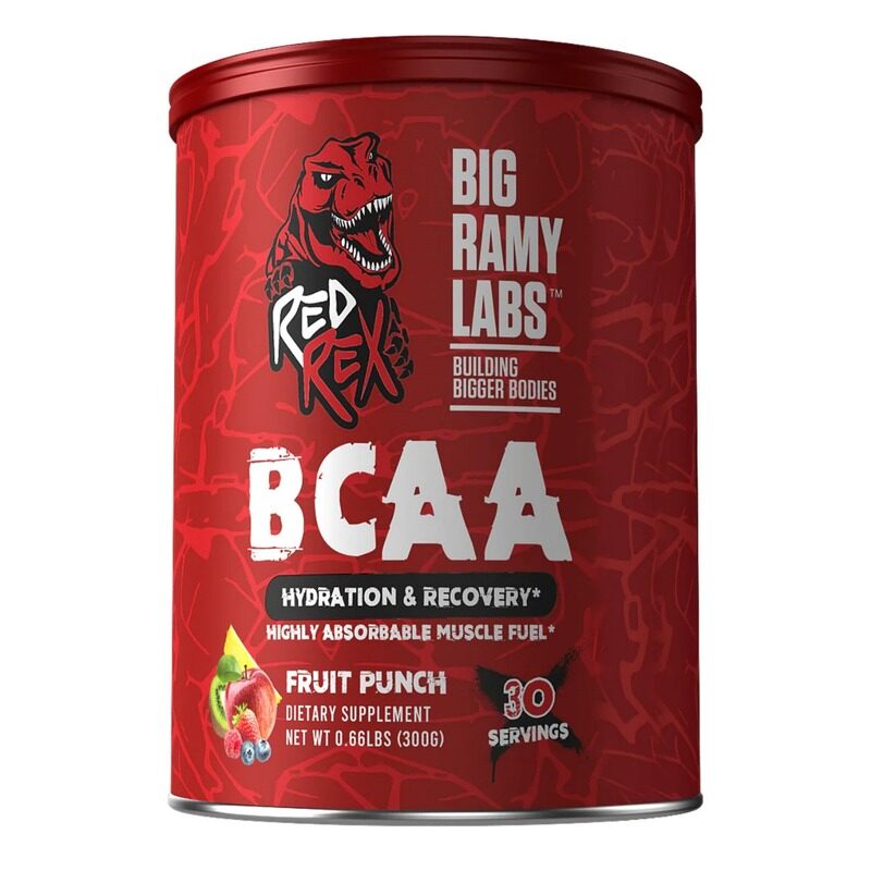

Big Ramy Labs Redrex Big Ramy Labs Red Rex BCAA, Fruit Punch, 300 Gm