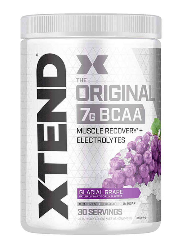 Xtend Original BCAA Dietary Supplement, 30 Servings, 405g, Glacial Grape