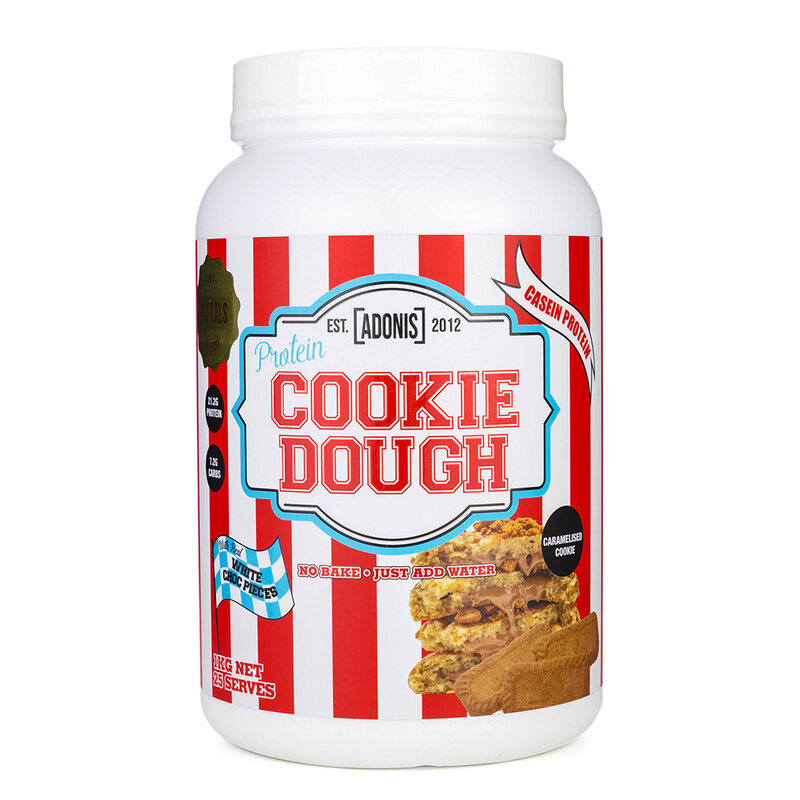 

Adonis Gear Adonis Protein Cookie Dough, Caramelised Cookie, 1 kg