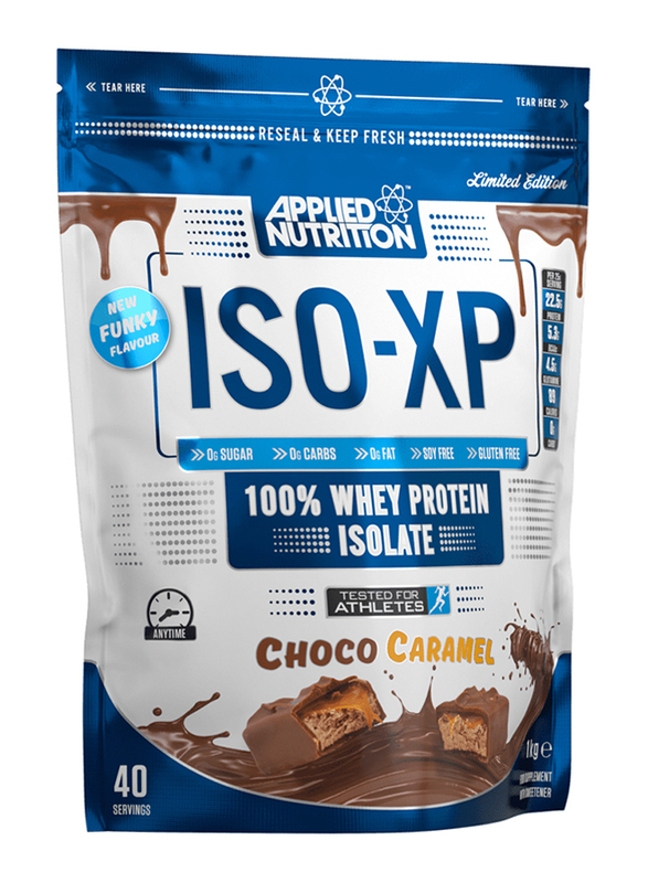 Applied Nutrition ISO-XP 100% Whey Protein Isolate, 1Kg, Chocolate Caramel