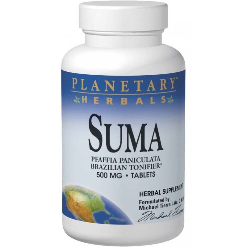 

Planetary Herbals Suma, 500 mg, 60 Tablets