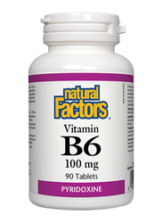 Natural Factors Pyridoxine Vitamin B6, 100mg, 90 Tablets