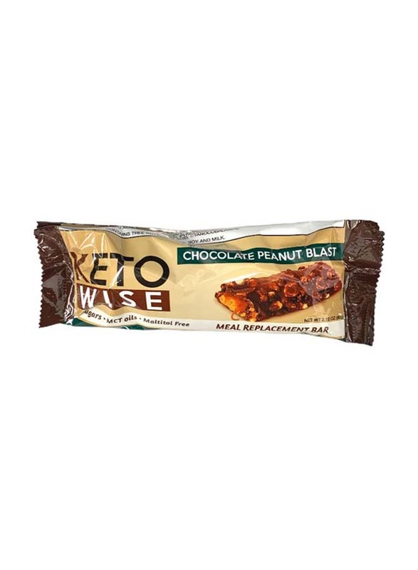 Keto Wise Chocolate Peanut Blast Meal Replacement Bar, 1 Bar