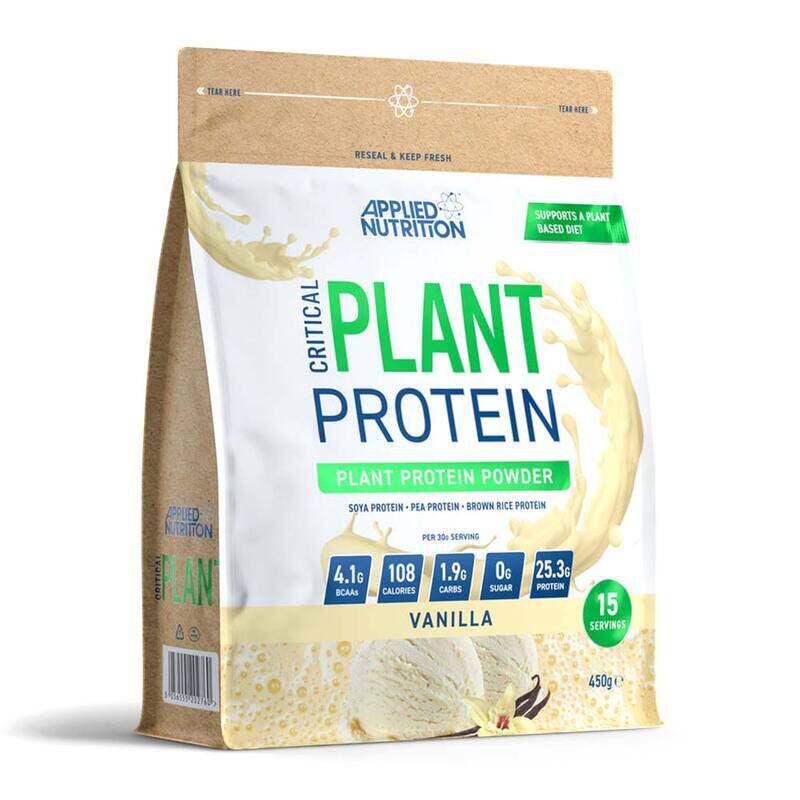 

Applied Nutrition Critical Plant Protein, Vanilla, 450 GM