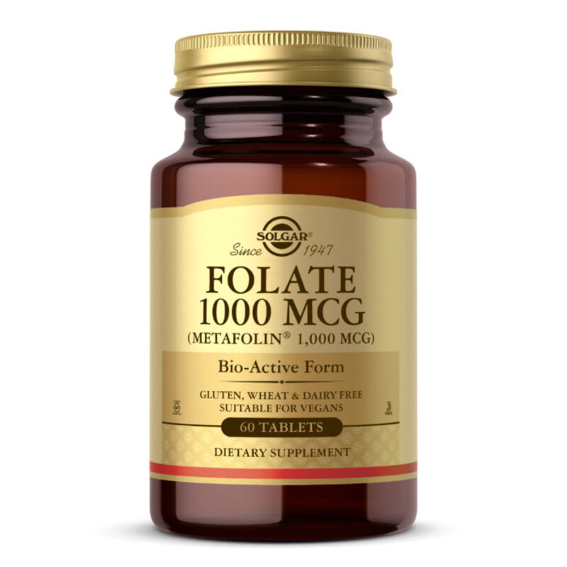 

Solgar Folate, 1000 mcg, 60 Tablets