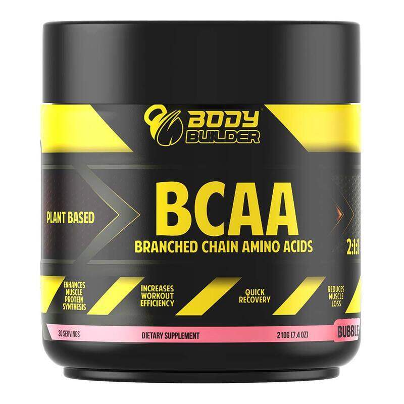 

Body Builder BCAA Branched Chain Amino Acids, 210gm, Bubblegum