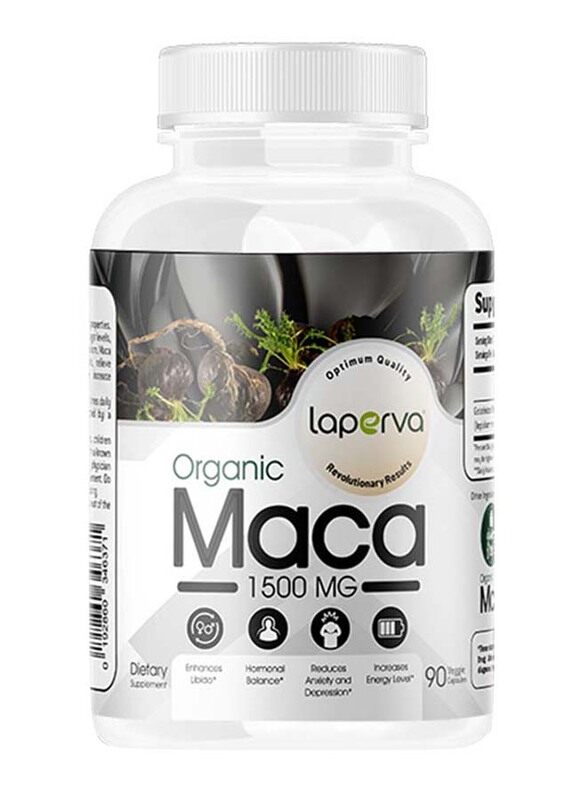 

Laperva Organic Maca Dietary Supplement, 1500mg, 90 Veggie Capsules