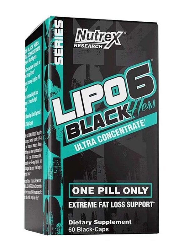 

Nutrex Research Lipo 6 Black Hers Weight Loss Support, 60 Capsules, Unflavoured