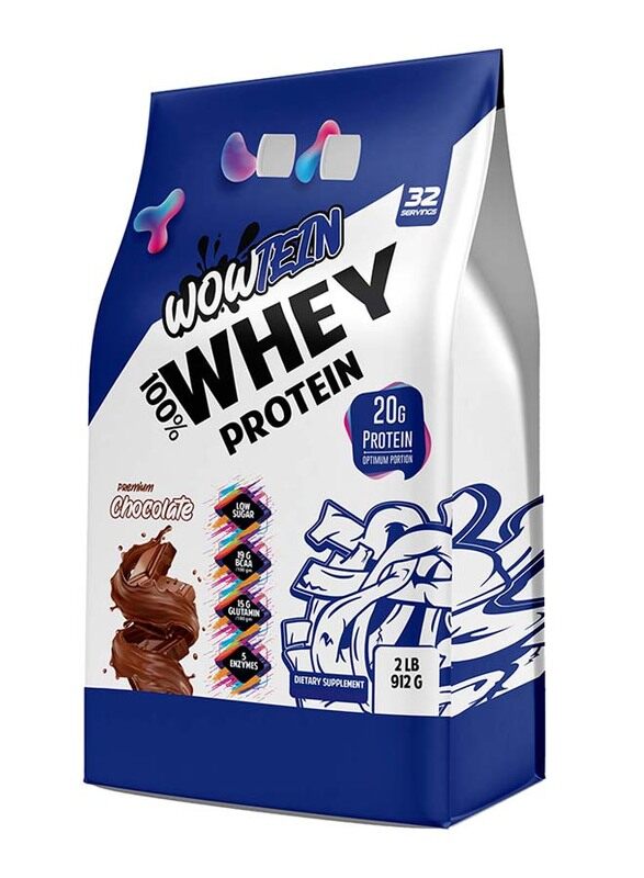 

Wowtein 100% Whey Protein Powder, 912gm, Chocolate