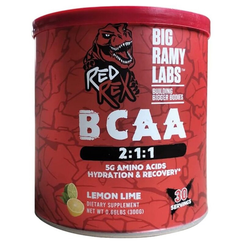 

Big Ramy Labs Redrex Big Ramy Labs Red Rex BCAA, Lemon Lime, 300 Gm