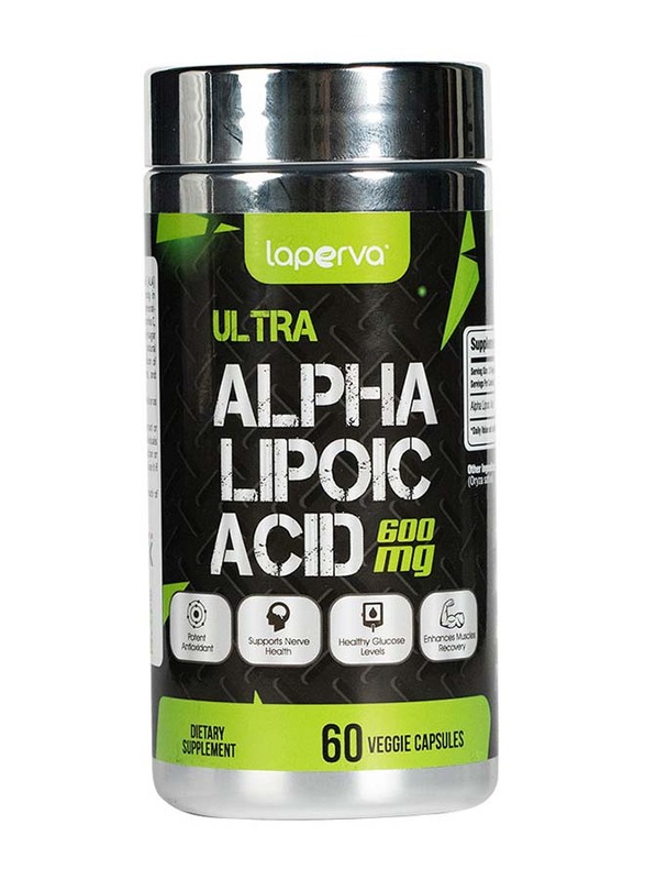 Laperva Ultra Alpha-Lipoic Acid 600mg, 60 Veggie Capsules, Unflavoured