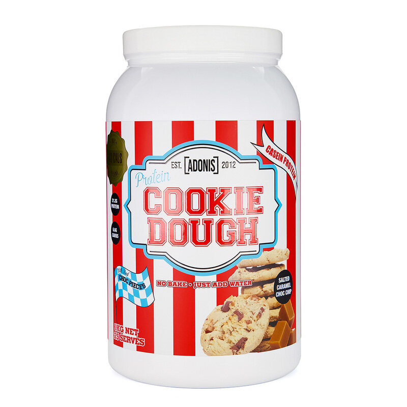 

Adonis Gear Adonis Protein Cookie Dough, Salted Caramel Choc Chip, 1 kg