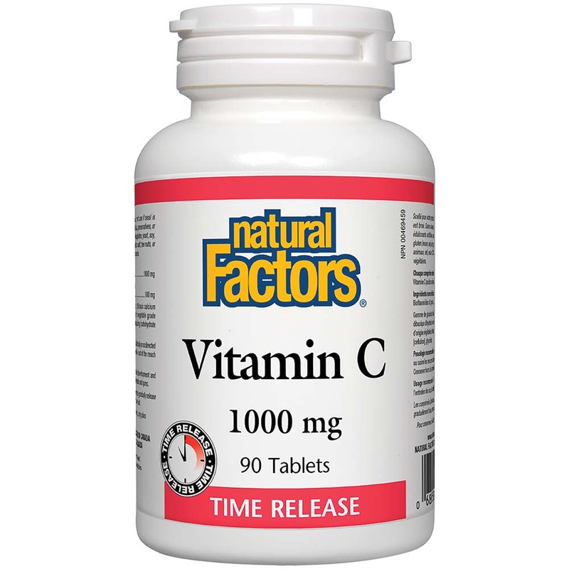 Natural Factors Time Release Vitamin C, 1000mg, 90 Tablets