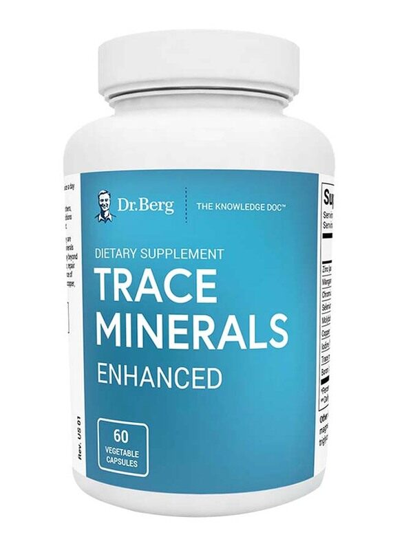 

Dr. Berg Trace Minerals Enhanced Dietary Supplement, 60 Capsules