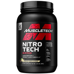 Muscletech Nitro Tech Ripped Protein Powder, 907gm, French Vanilla Bean