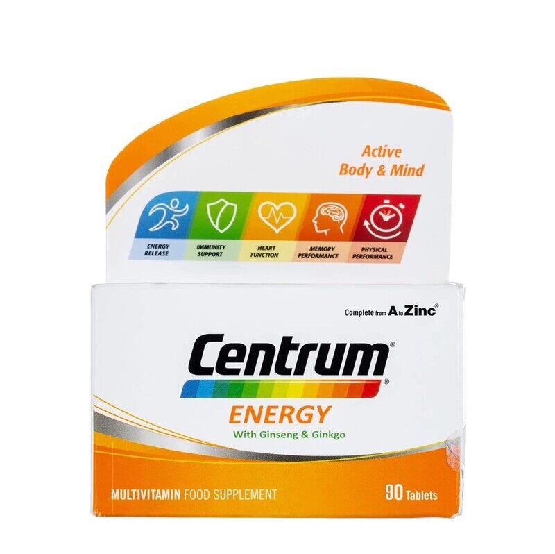 

Centrum Energy Ginseng & Ginkgo, 90 Tablets