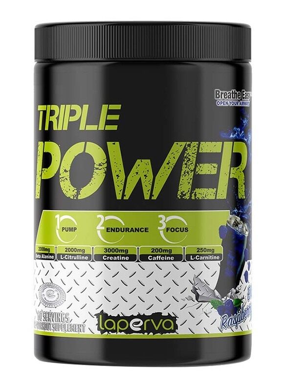 

Laperva Triple Power Pre-Workout Protein Powder, 60 Servings, Blue Raspberry