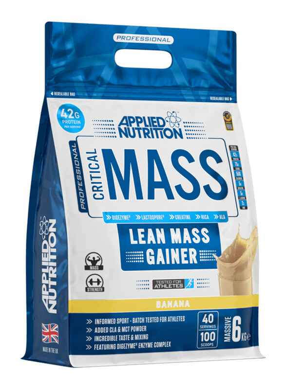 

Applied Nutrition Critical Mass Lean Mass Gainz, 6Kg, Banana