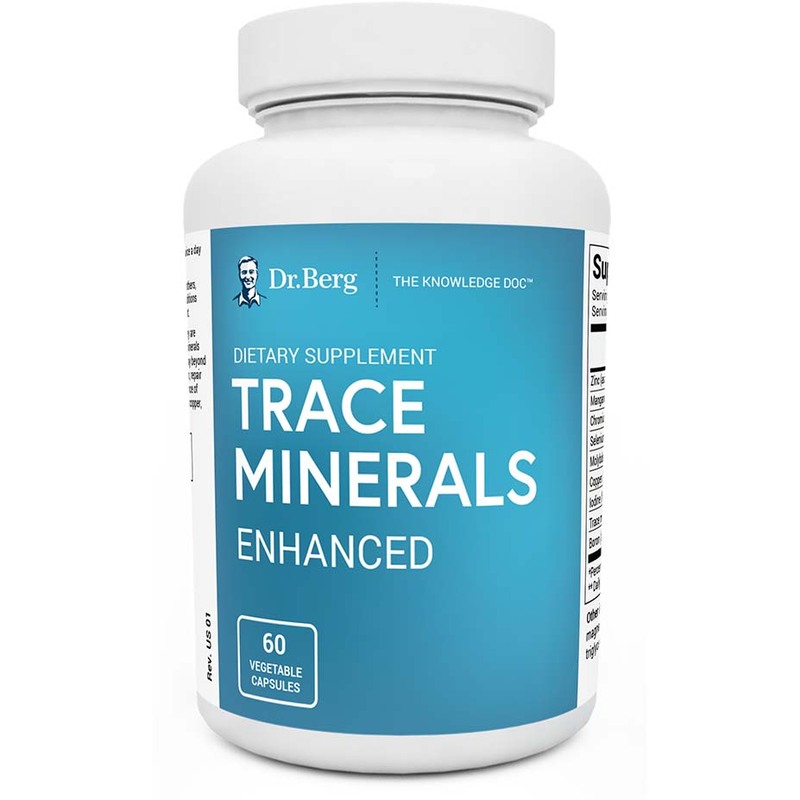 Dr. Berg Trace Minerals Enhanced Dietary Supplement, 60 Capsules