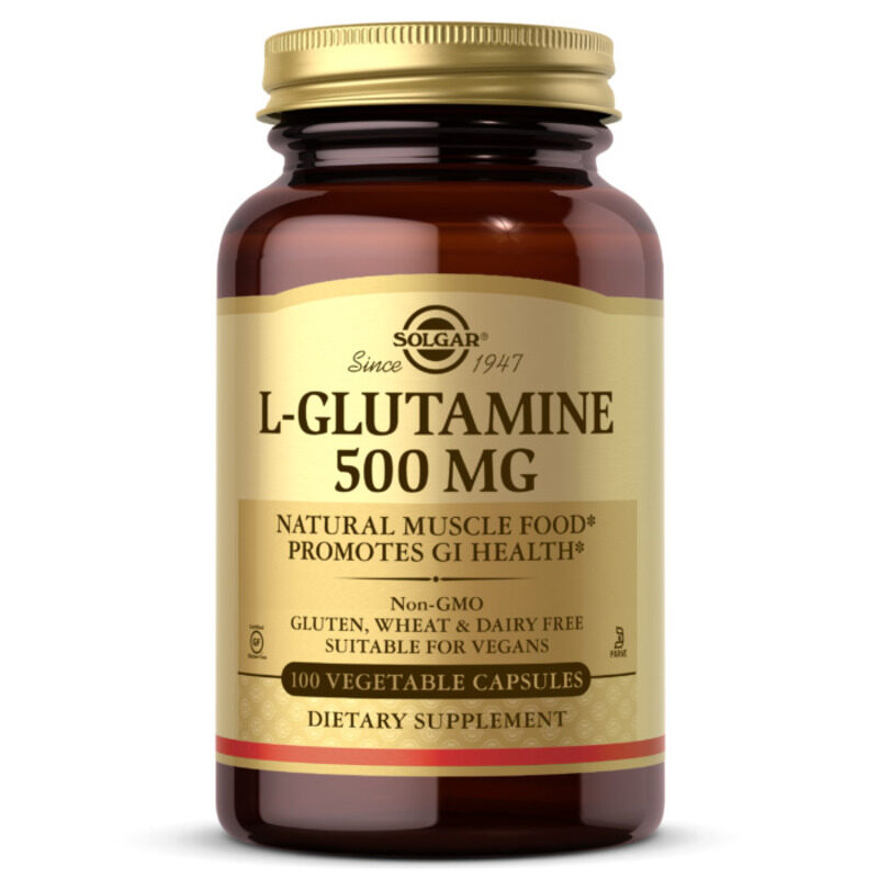 

Solgar L-glutamine, 500 mg, 100 Vegetable Capsules