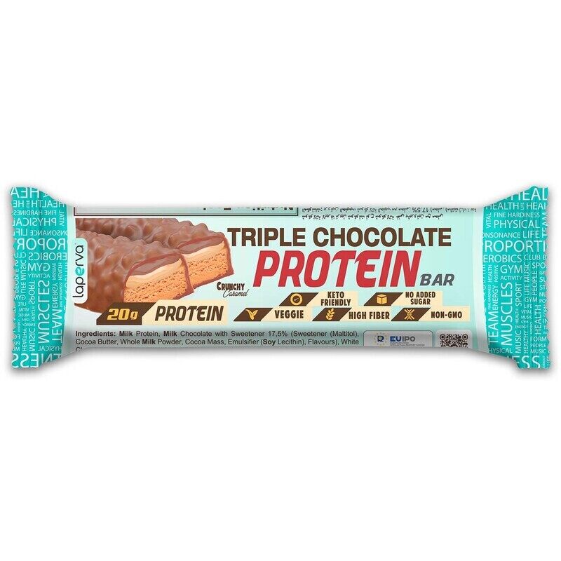 

Laperva Crunchy Caramel Triple Chocolate Protein Bar, 1 Bar