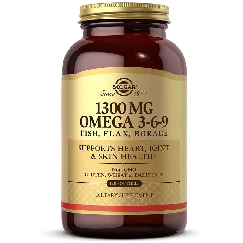 

Solgar Efa Omega-3-6-9, 120 Softgels, 1300 mg