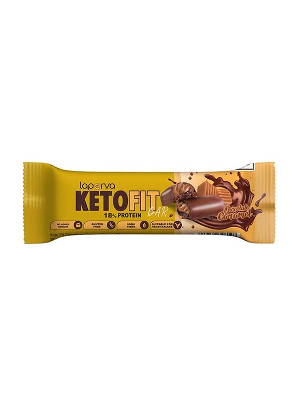 Laperva Chocolate Caramel Keto Fit Protein Bar, 1 Bar