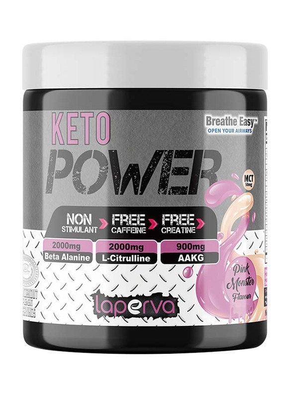 Laperva Keto Power Protein Powder, 30 Servings, Pink Monster