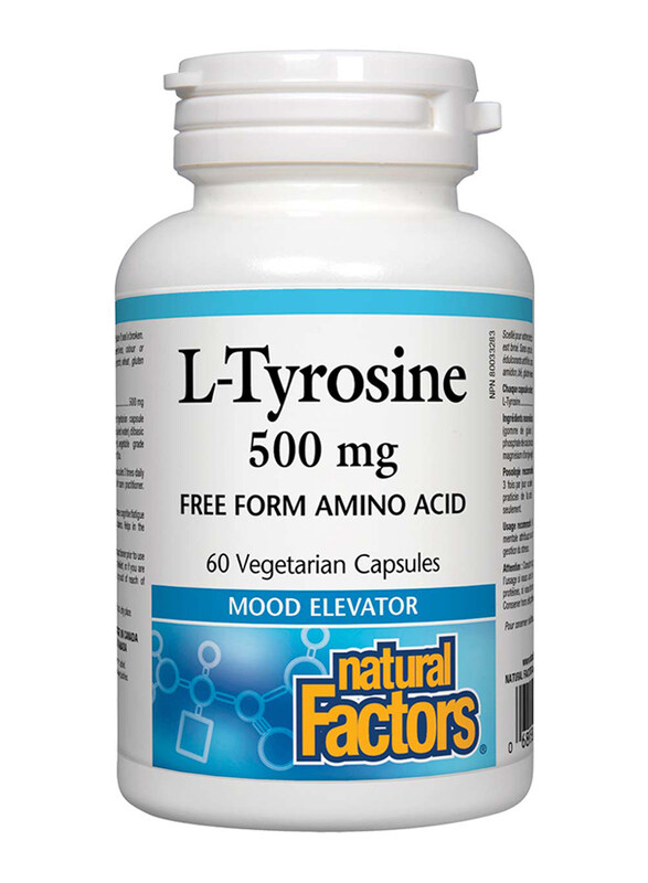 

Natural Factors L-Tyrosine Veggie Capsules, 500mg, 60 Capsules