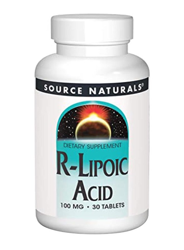 Source Naturals R Lipoic Acid Dietary Supplement, 100mg, 30 Tablets