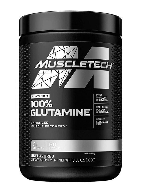 

Muscletech Platinum Glutamine Protein Powder, 300gm, Unflavoured