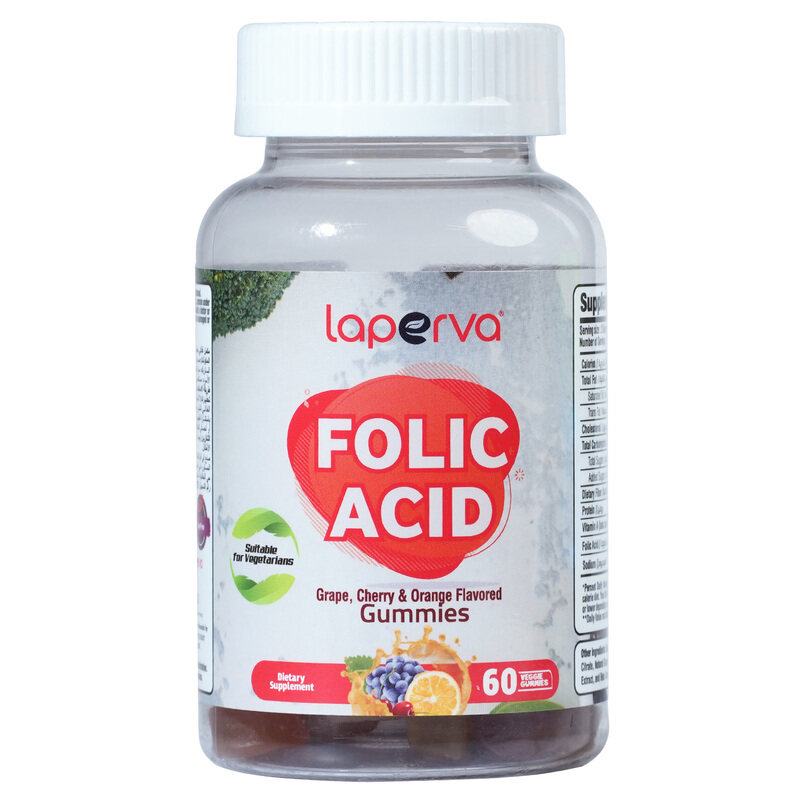 

Laperva Folic Acid, Grape, Cherry & Orange, 60 Veggie Gummies
