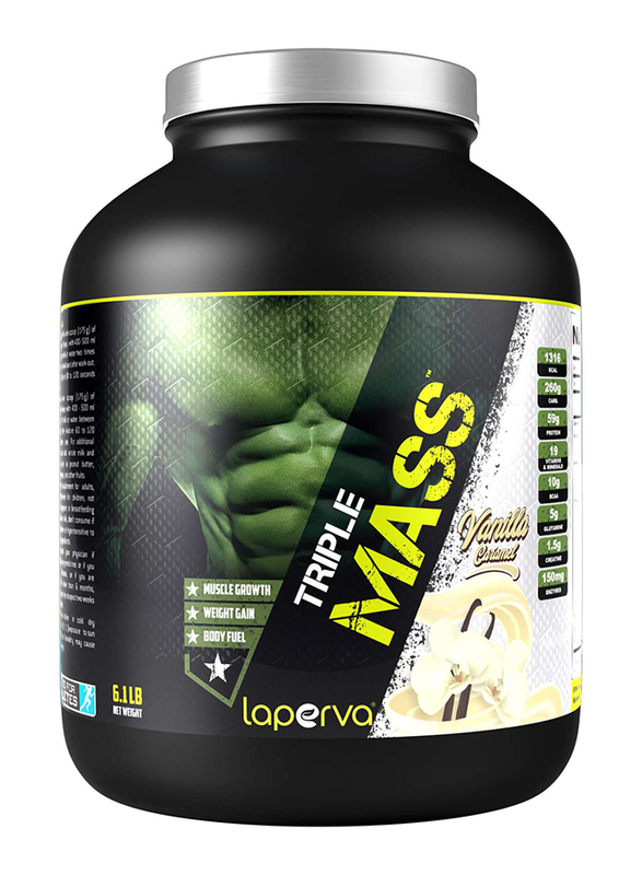 Laperva Triple Mass Gainer, 2.72Kg, Vanilla Caramel