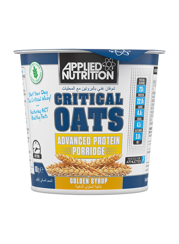

Applied Nutrition Critical Oats Advanced Protein Porridge, 60gm, Golden Syrup