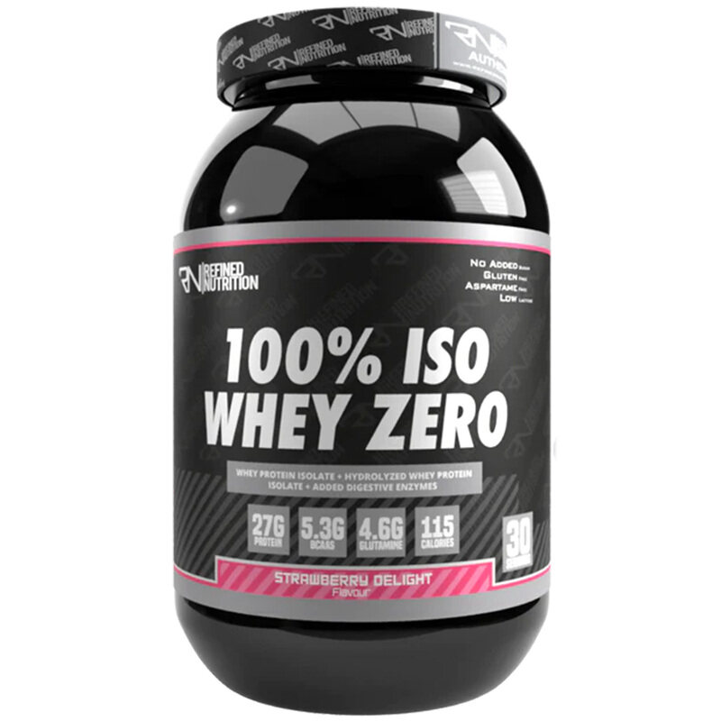 

Refined Nutrition 100% Whey Isolate Zero, Strawberry Delight, 908 Gm