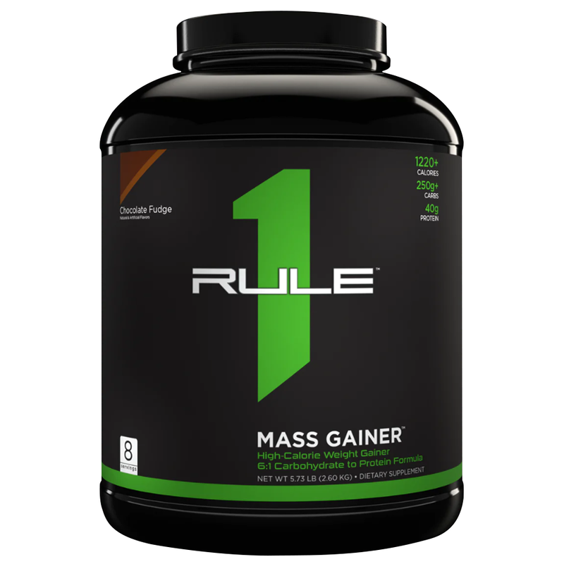 

Rule 1 Mass Gainer, Chocolate Fudge, 5.78 LB