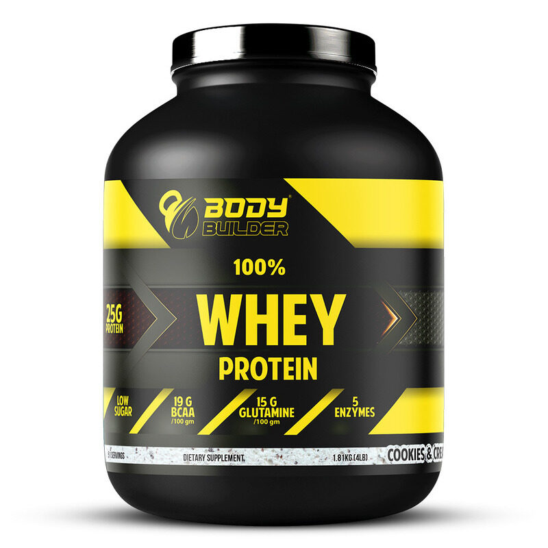 

Body Builder 100% Whey Protein, 1.81 KG, Cookies And Cream