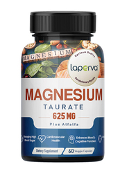Laperva Magnesium Taurate Dietary Supplement, 625mg, 60 Veggie Capsules