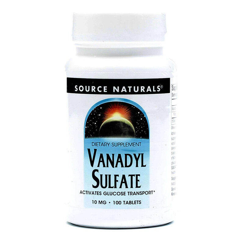 

Source Naturals Vanadyl Sulfate, 10 mg, 100 Tablets