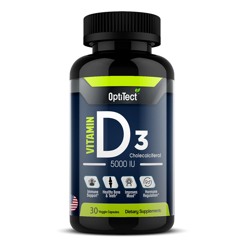 

Optitect Vitmain D3, 30 Veggie Capsules, 5000 IU