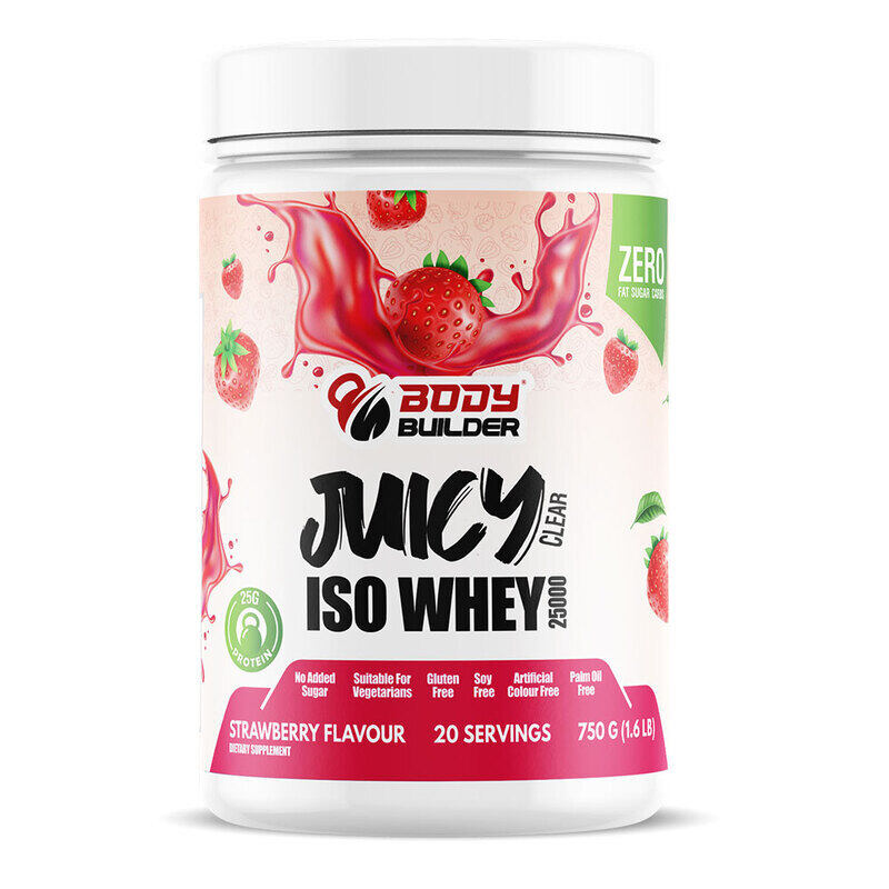 

Body Builder Juicy Clear ISO Whey, Strawberry, 1.6 LB